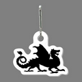 Zippy Clip - Dragon Silhouette Tag W/ Clip Tab